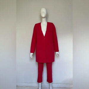 Nife NWT Women’s Size Large L Blazer & Pant Bright Pink Colourful  Suit